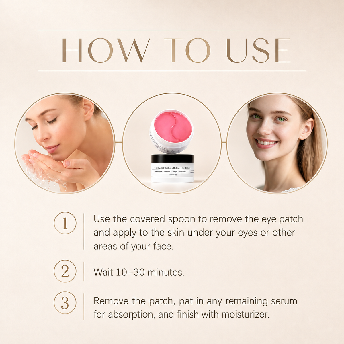 Peptide Collagen Eye Patches